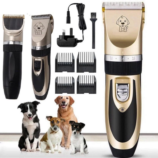 Electric Pet Hair Cutting Professional Mute Cordless Pet Grooming Kit Electric Pet Cat Dog Hair Cutting Clipper Trimmer Shaver Grooming Kit Set